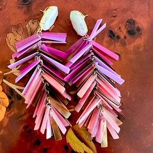 Multi stone Kendra Scott dangling earrings